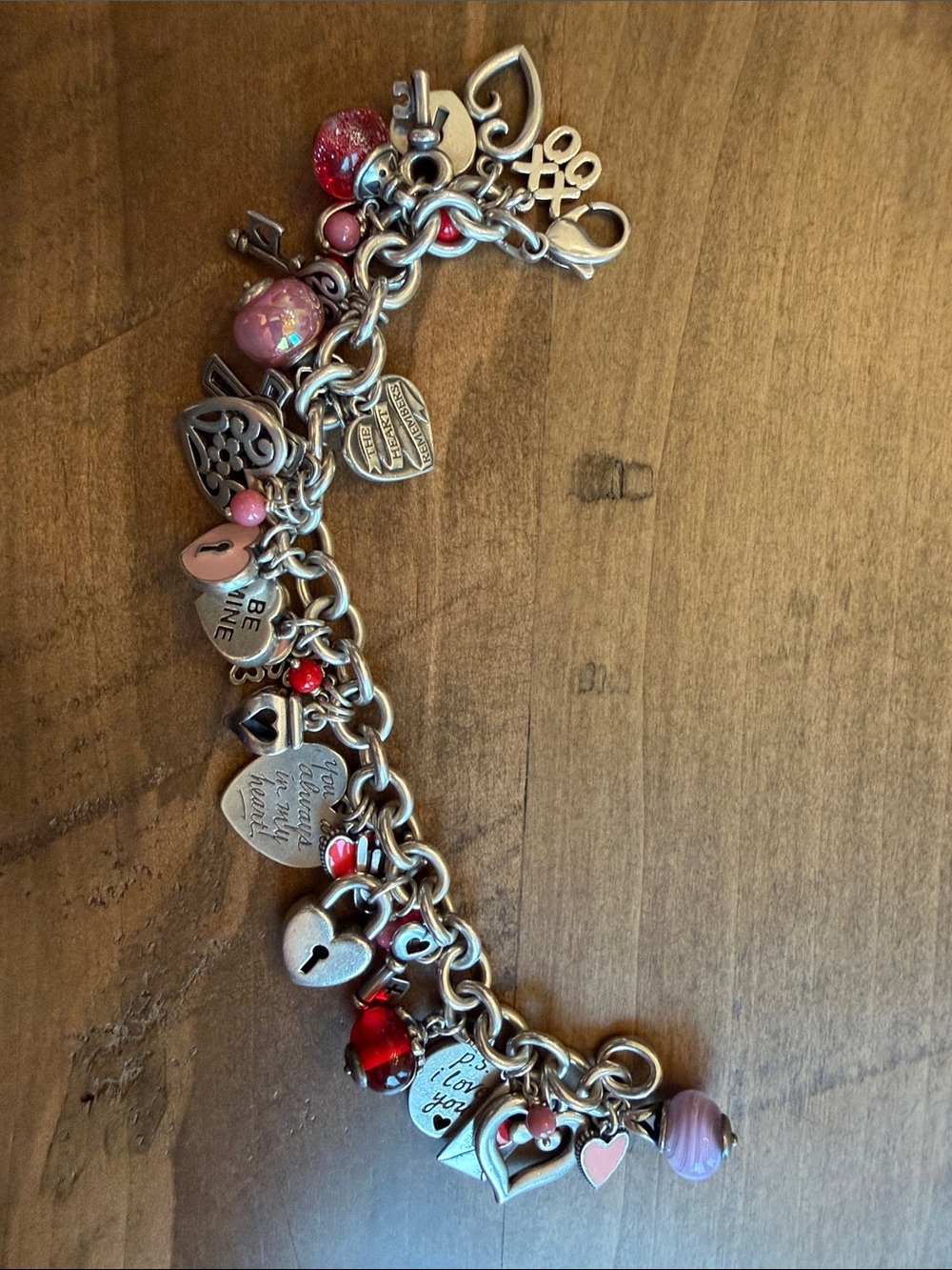 James Avery heart charm bracelet.  All JA charms,  35 charms